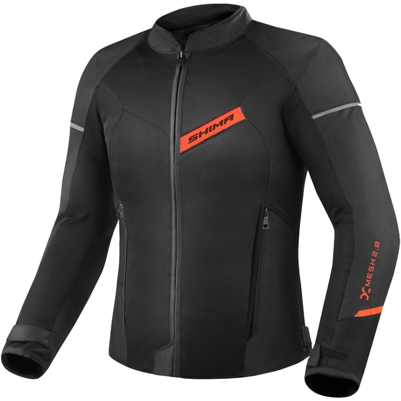 Motociklistička jakna Shima X-MESH 2.0 crno-crvena