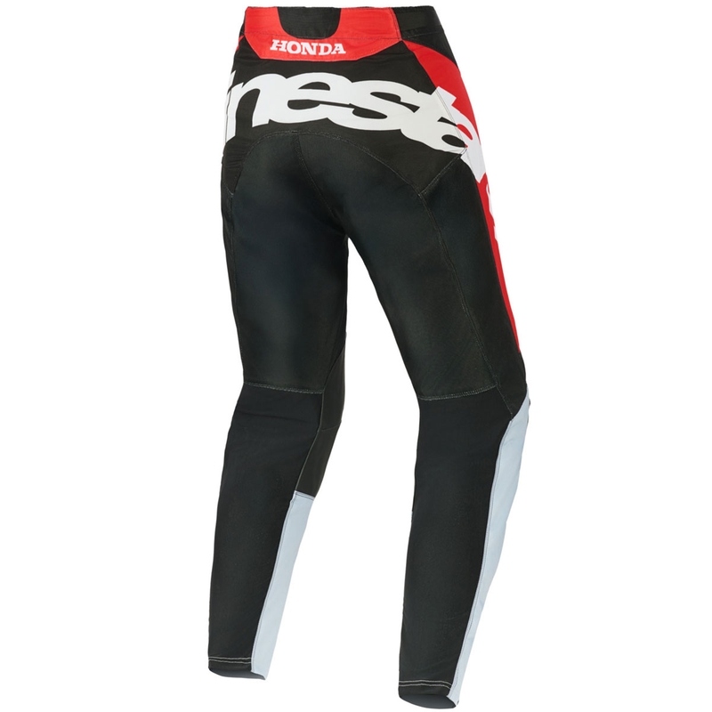 Alpinestars Racer Veil Honda motokros hlače crno-sivo-crveno-žute