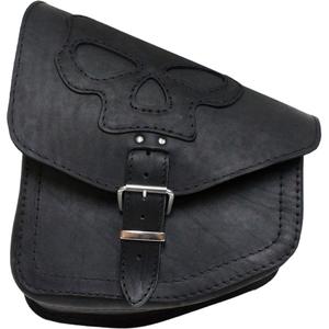 Kožna torba za motocikl RSA S66 Skull HD Softail crna