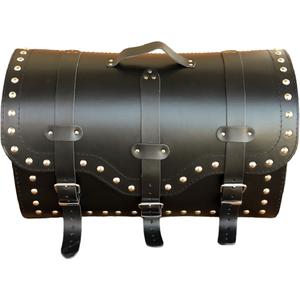 Kožna torba za motocikl s bravom i zakovicama RSA K155 crna