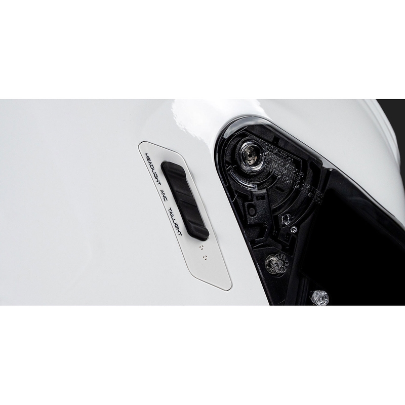 SENA Phantom kaciga za motocikle s punim licem i mrežastim slušalicama, sjajno crna