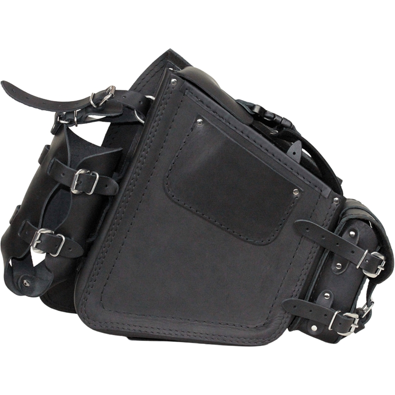 Kožna torba za motocikl RSA S494 Skull HD Softail crna