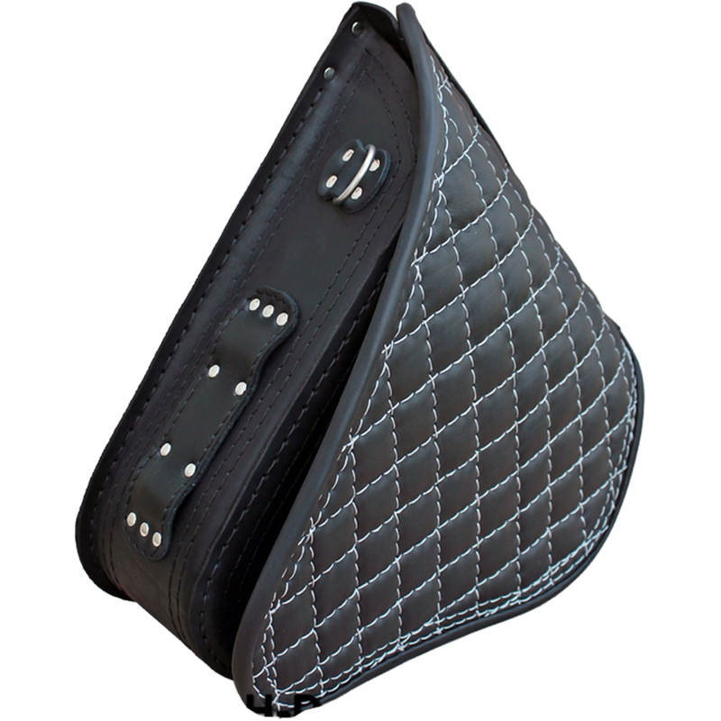 Kožna torba za motocikl RSA S63 HD Softail crna