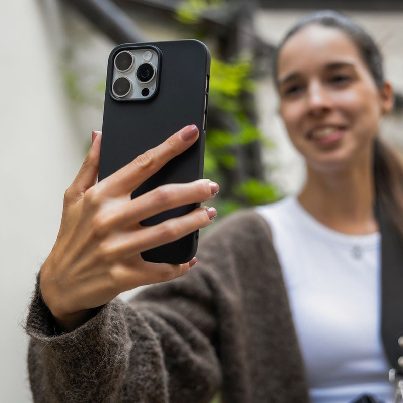 FIXED Story gumena stražnja maskica za telefon za Xiaomi Redmi Note 15 Pro 5G crna
