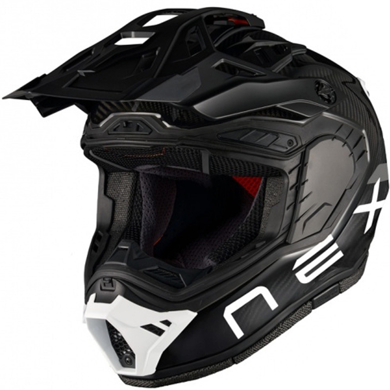 Enduro motociklistička kaciga Nexx X.Rally FIM Racing 2 Carbon crno-bijela