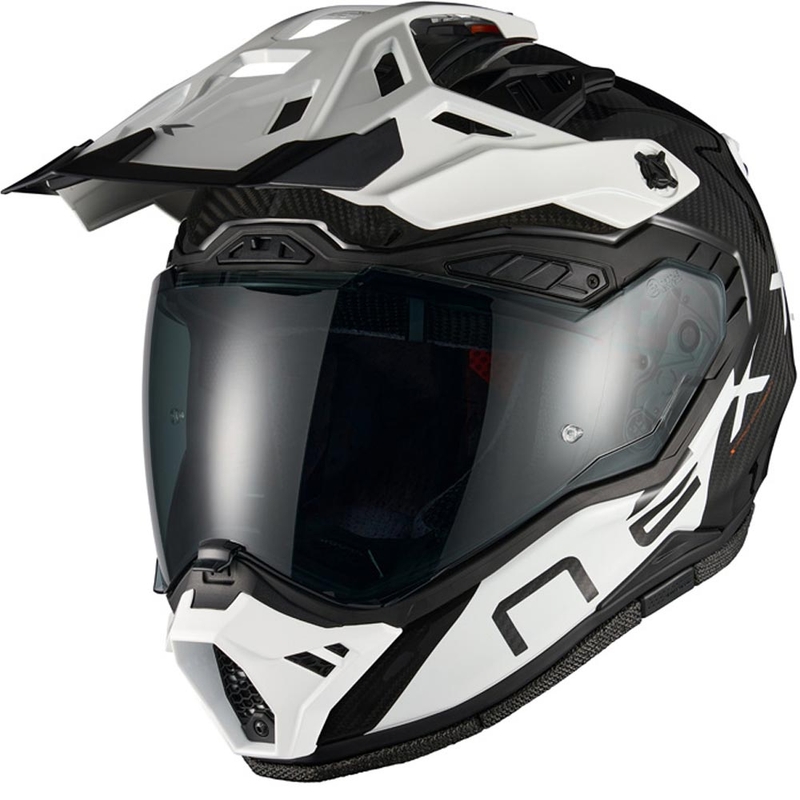 Enduro motociklistička kaciga Nexx X.Rally Gravix Carbon crno-bijela
