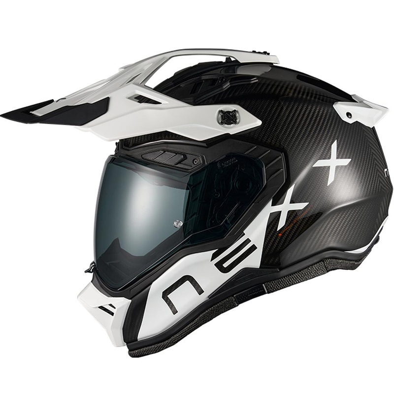 Enduro motociklistička kaciga Nexx X.Rally Gravix Carbon crno-bijela