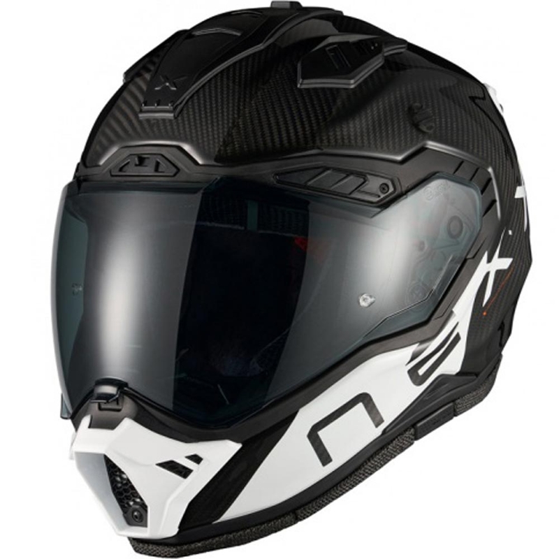 Enduro motociklistička kaciga Nexx X.Rally Gravix Carbon crno-bijela