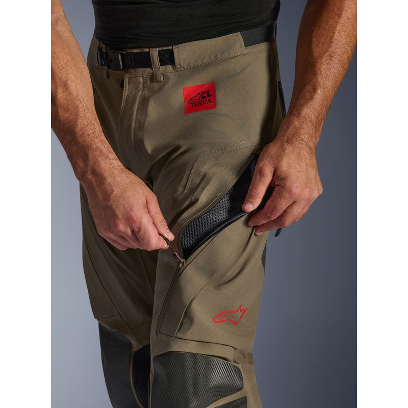 Alpinestar Nazca 3L Gore-Tex PRO motociklističke hlače svijetlosmeđe-crne