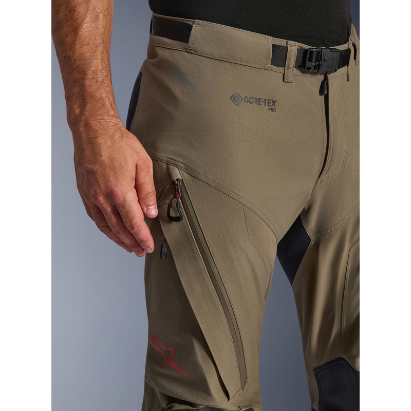 Alpinestar Nazca 3L Gore-Tex PRO motociklističke hlače svijetlosmeđe-crne