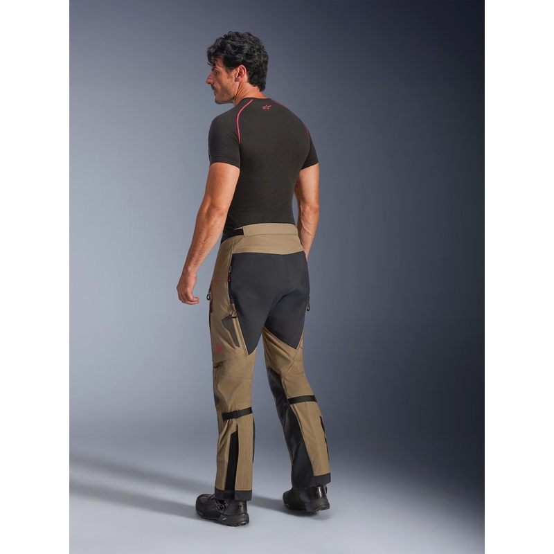 Alpinestar Nazca 3L Gore-Tex PRO motociklističke hlače svijetlosmeđe-crne