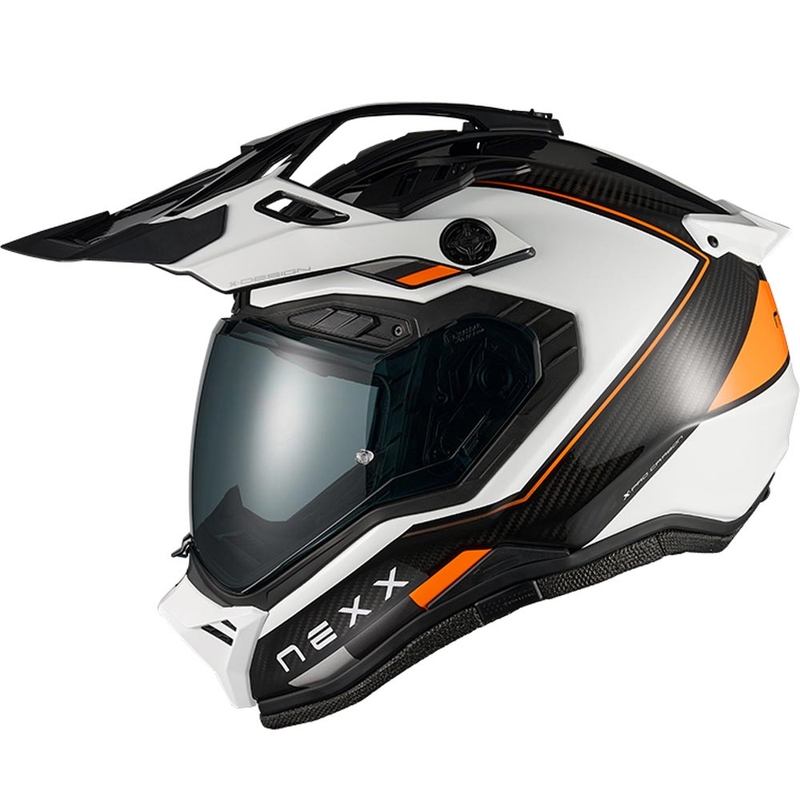 Enduro motociklistička kaciga Nexx X.Rally Raid bijelo-narančasta
