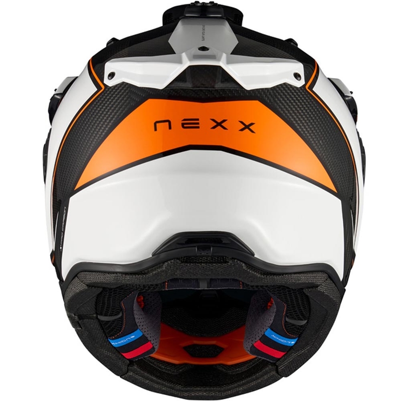 Enduro motociklistička kaciga Nexx X.Rally Raid bijelo-narančasta