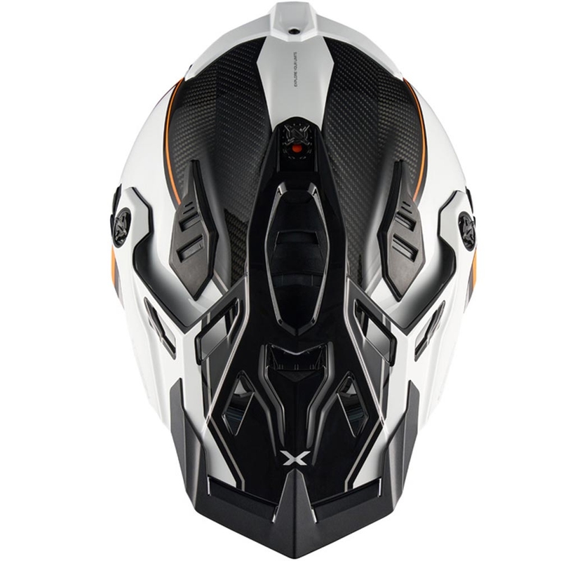Enduro motociklistička kaciga Nexx X.Rally Raid bijelo-narančasta