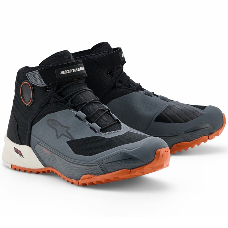 Alpinestars CR-X Drystar motociklističke čizme crno-tamno sive-narančaste