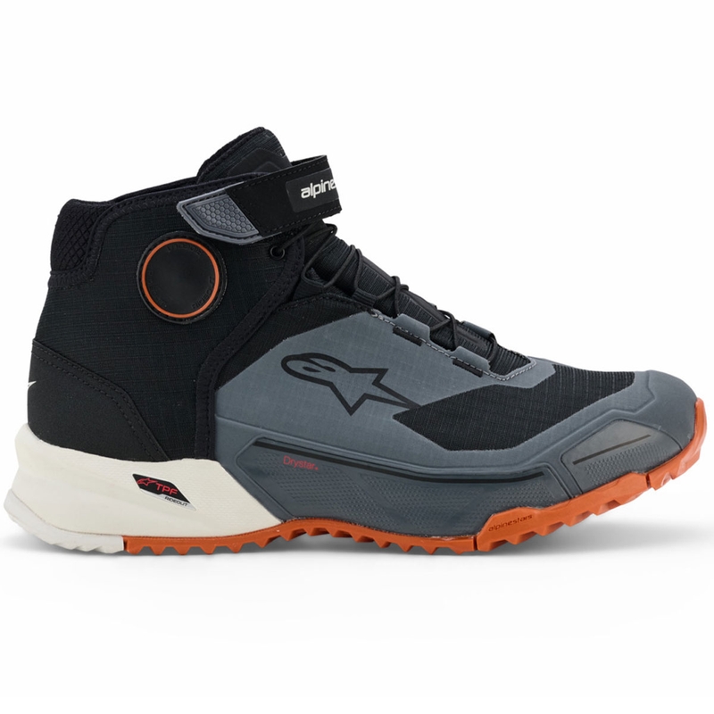 Alpinestars CR-X Drystar motociklističke čizme crno-tamno sive-narančaste
