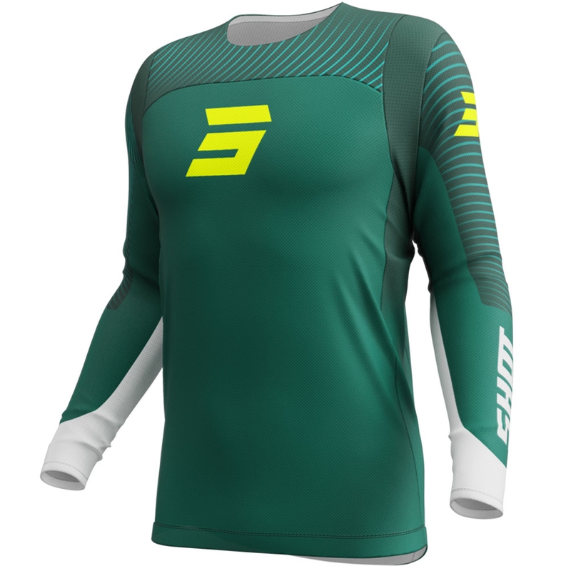 Motokros dres Shot Contact GP 26 zeleno-neonsko žuti