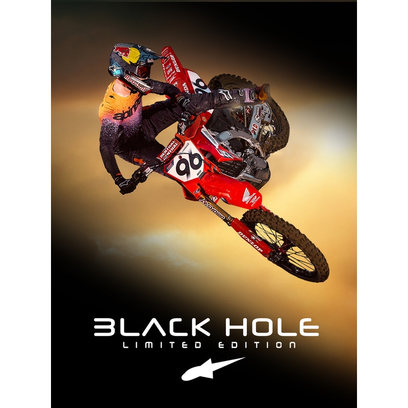 Alpinestars Supertech Limited Edition Black Hole motokros hlače - crne