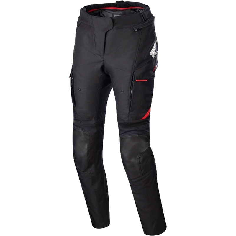 Ženske motociklističke hlače Alpinestars Stella Andes Drystar Honda crno-sivo-crvene