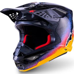 Alpinestars Supertech S-M10 limited edition motocross kaciga Black Hole crne boje