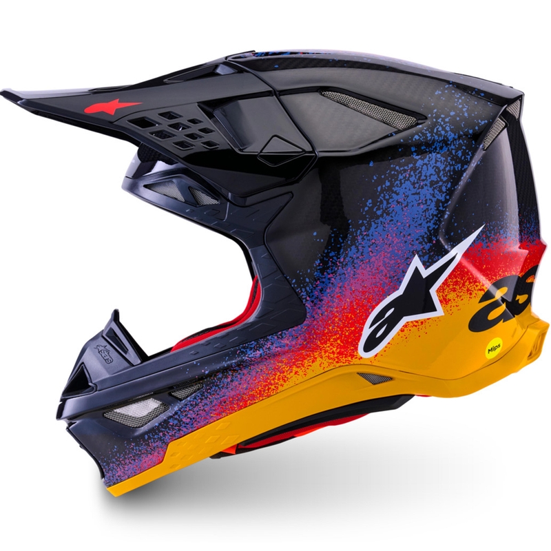 Alpinestars Supertech S-M10 limited edition motocross kaciga Black Hole crne boje