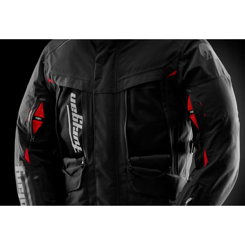Furygan CHALLENGER 3C PRIMALOFT® motociklistička jakna crno-crvena