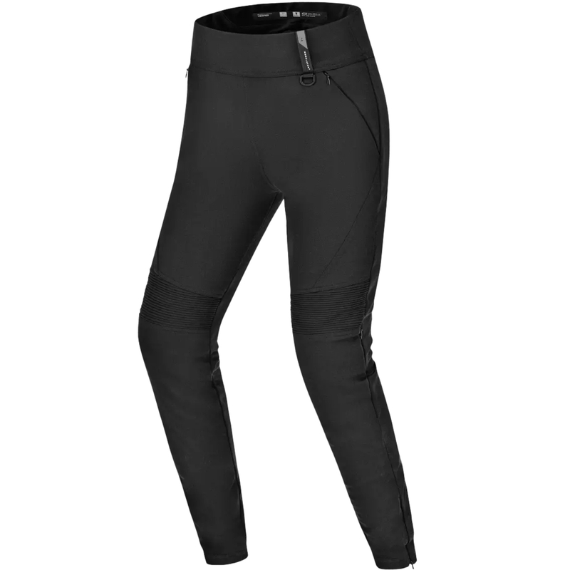 Ženske produžene moto hlače Shima Vesper crne