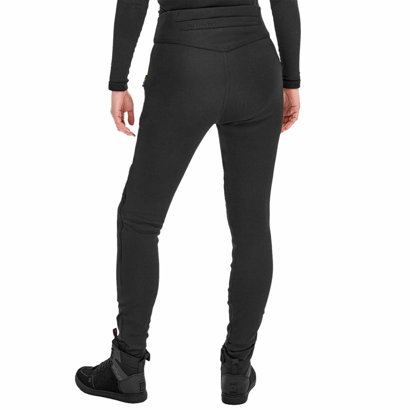 Ženske produžene moto hlače Shima Vesper crne