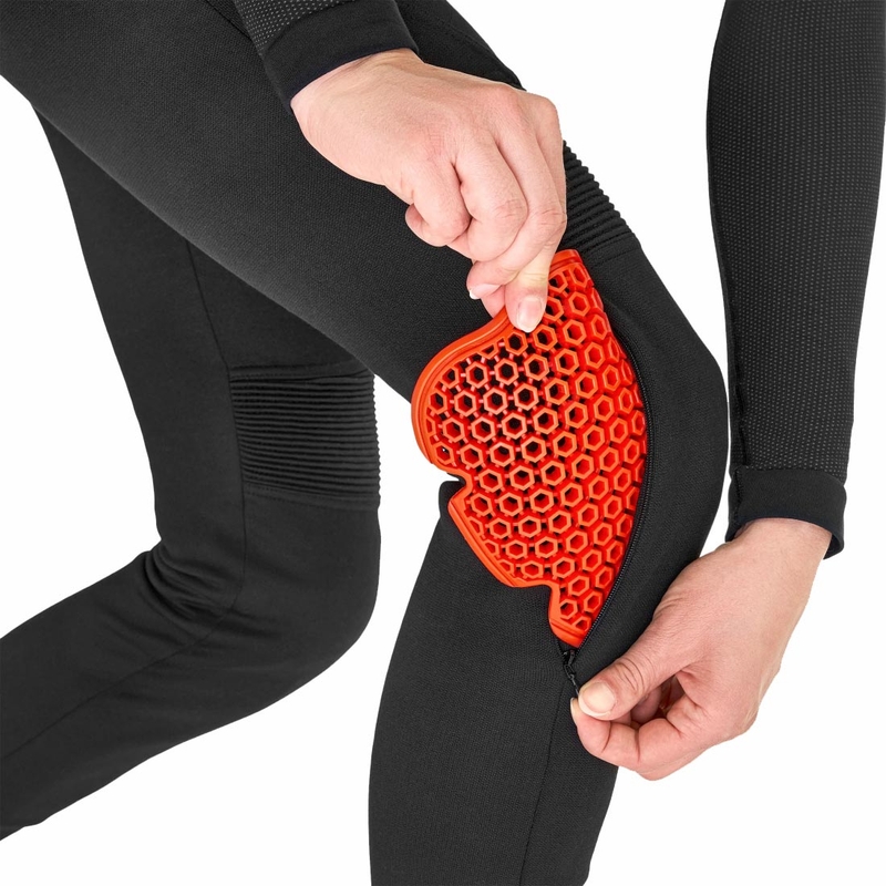 Ženske produžene moto hlače Shima Vesper crne