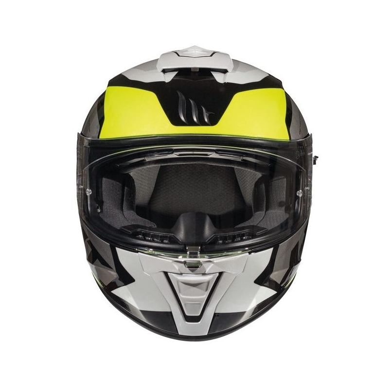 Integralna motoristička kaciga MT Blade 2 SV Trick bijelo-siva-fluo žuta rasprodaja