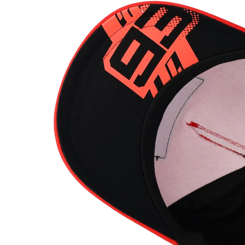 Dječja Ducati Marc Marquez Baseball 93 našivena kapa crno-crvena