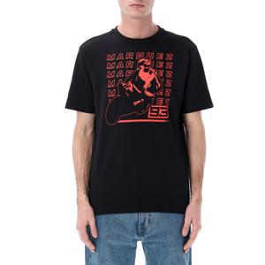 Majica kratkih rukava s ponovljenim logotipom Ducati Marca Marqueza, crna