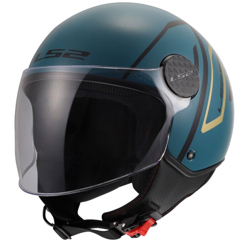 Otvorena motociklistička kaciga LS2 OF558 Sphere Lux II Minimum tamnoplavo-zelena
