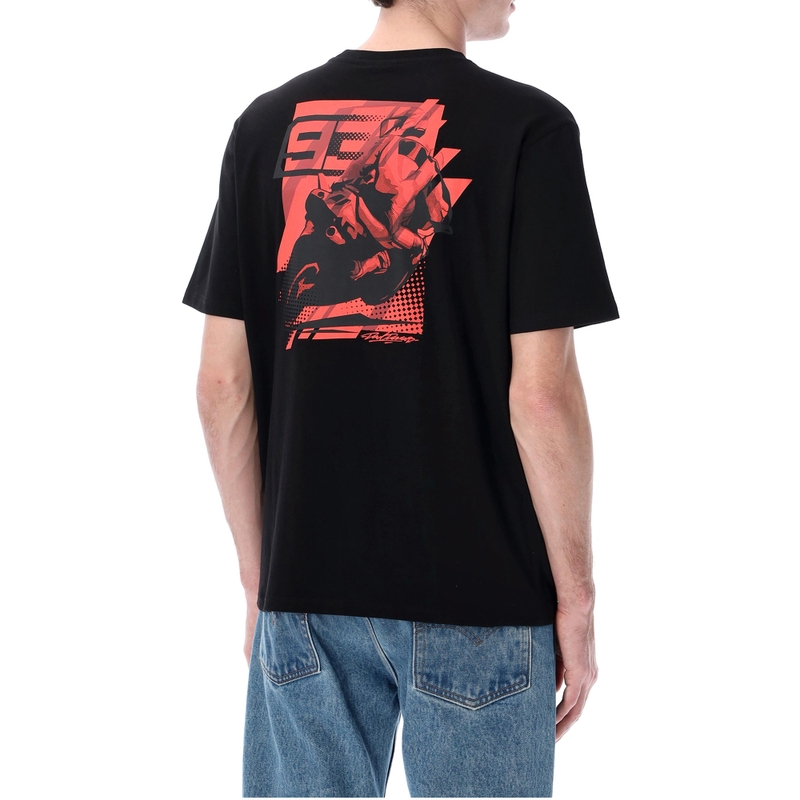 Ducati Marc Marquez Man 93 Look Back majica kratkih rukava crna