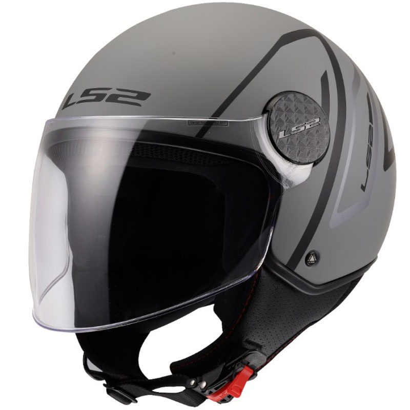 Otvorena motociklistička kaciga LS2 OF558 Sphere Lux II Minimum crno-siva