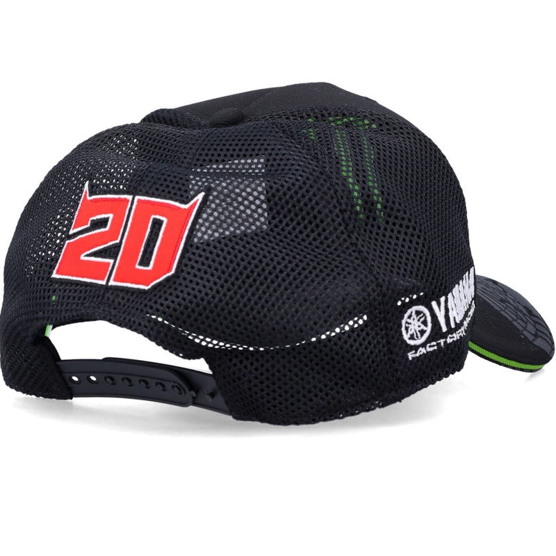 Yamaha Monster Fabio Quartararo sponzorska kapa crna