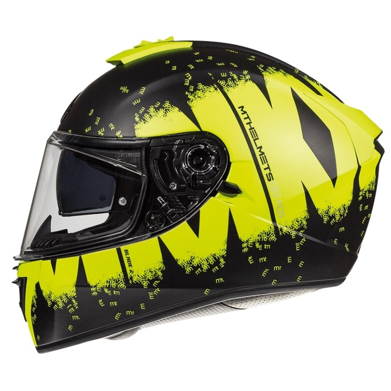 Integralna motoristička kaciga MT Blade 2 SV Oberon crna-fluo žuta rasprodaja
