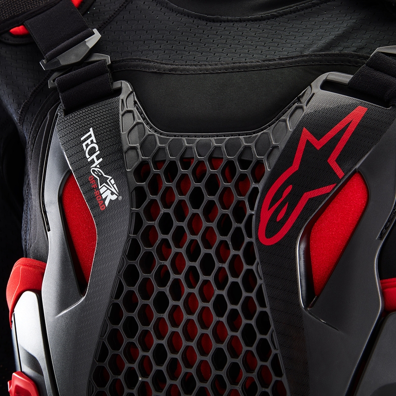 Alpinestars TECH-AIR®OFF-ROAD sustav prsluk za motocikle s zračnim jastukom crno-crveni