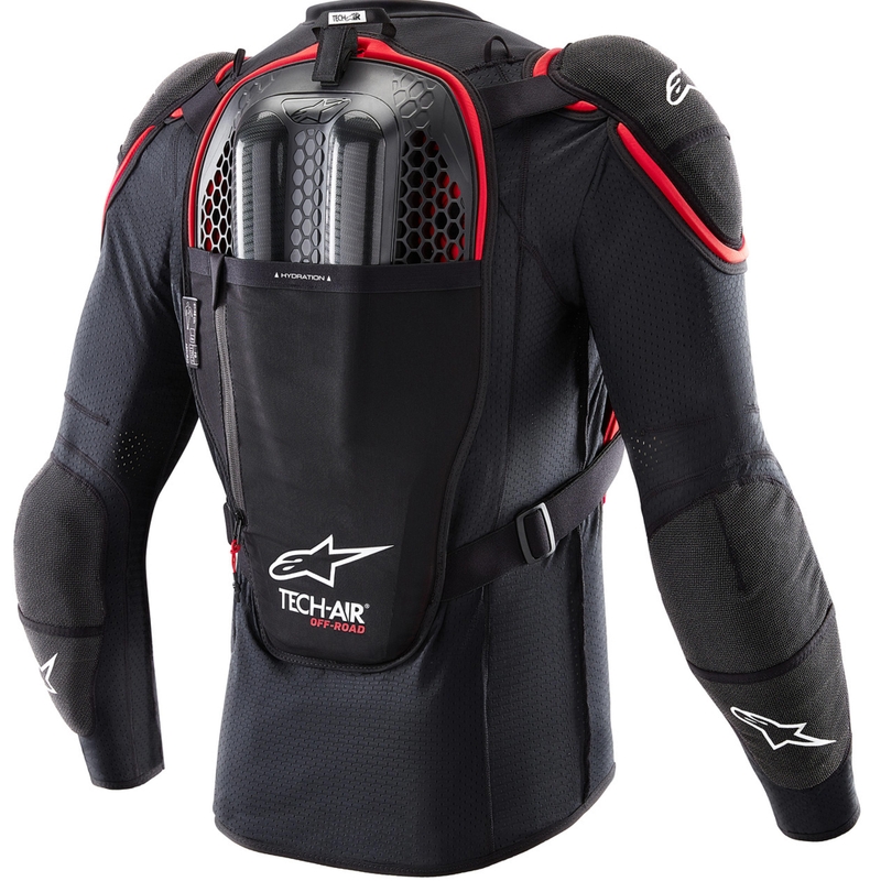 Alpinestars TECH-AIR®OFF-ROAD sustav prsluk za motocikle s zračnim jastukom crno-crveni