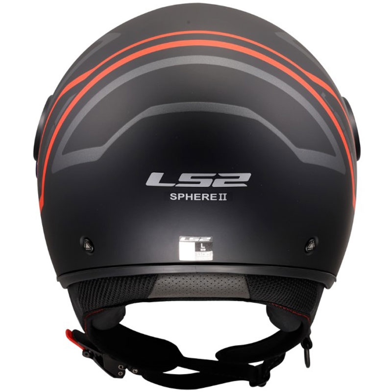 Otvorena motociklistička kaciga LS2 OF558 Sphere Lux II Minimum crno-crvena