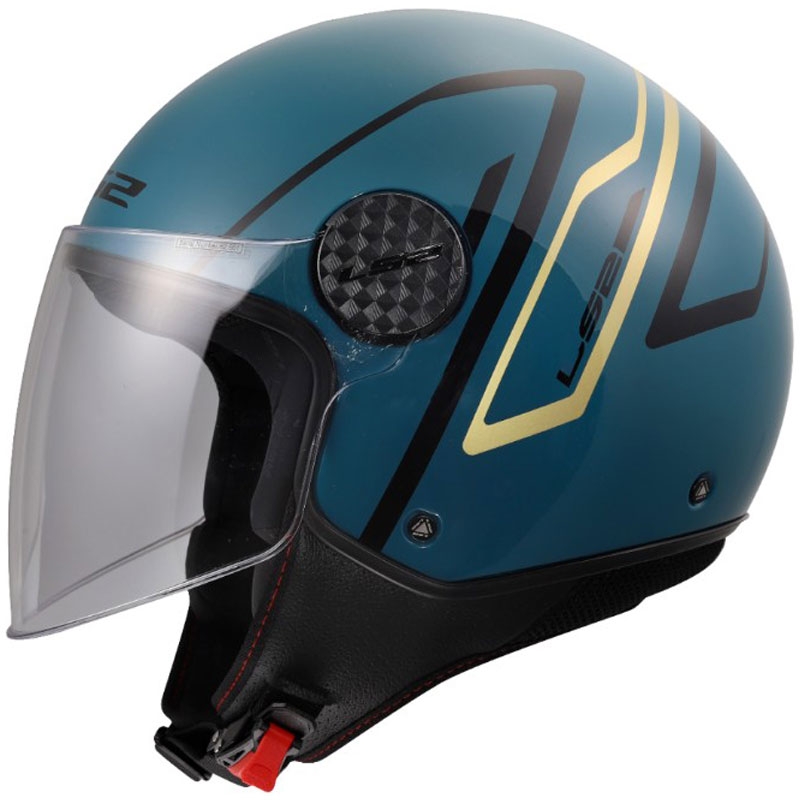 Otvorena motociklistička kaciga LS2 OF558 Sphere Lux II Minimum tamnoplavo-zelena