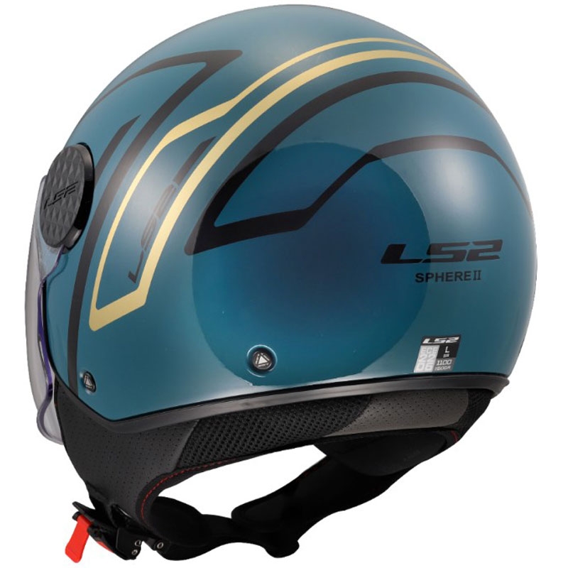 Otvorena motociklistička kaciga LS2 OF558 Sphere Lux II Minimum tamnoplavo-zelena