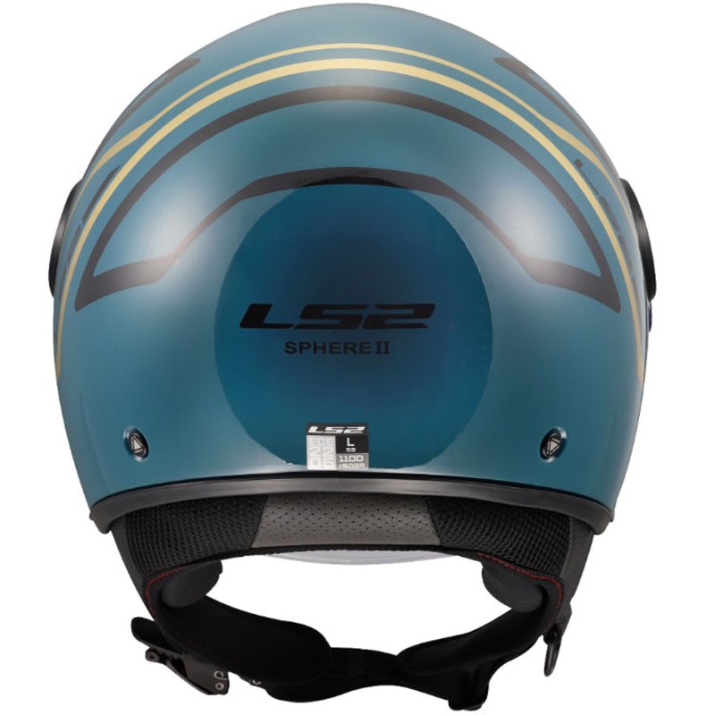 Otvorena motociklistička kaciga LS2 OF558 Sphere Lux II Minimum tamnoplavo-zelena