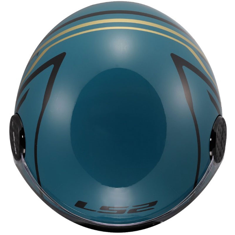 Otvorena motociklistička kaciga LS2 OF558 Sphere Lux II Minimum tamnoplavo-zelena
