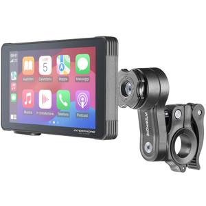 Zrcalni zaslon za motociklistički telefon sa zaštitnim staklom Interphone RideSync crni