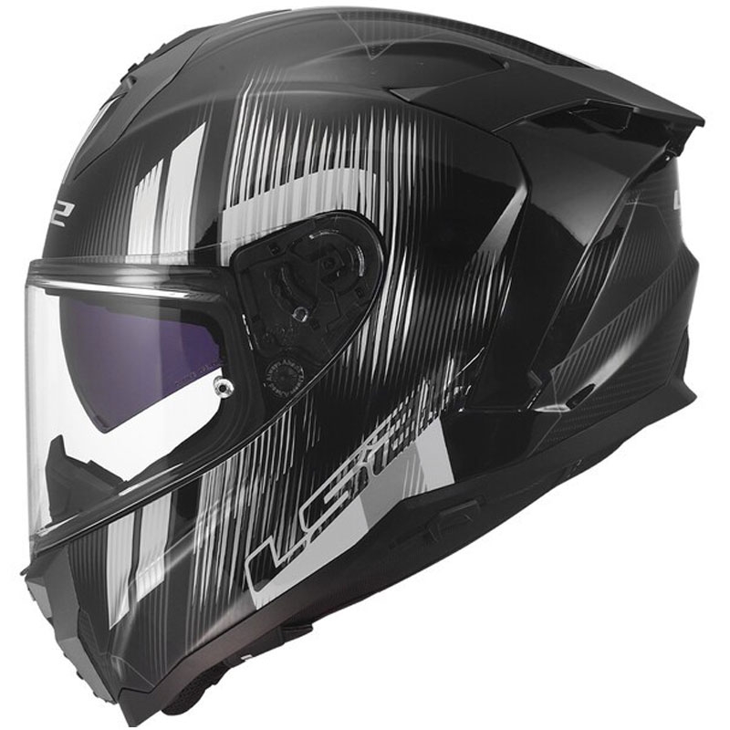 Integralna motociklistička kaciga LS2 FF817 Challenger II Nitro sjajna crno-siva
