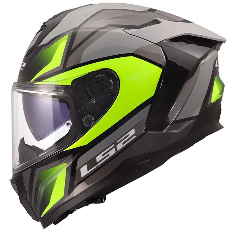 Integralna motociklistička kaciga LS2 FF817 Challenger II Viper sjajna sivo-žuta