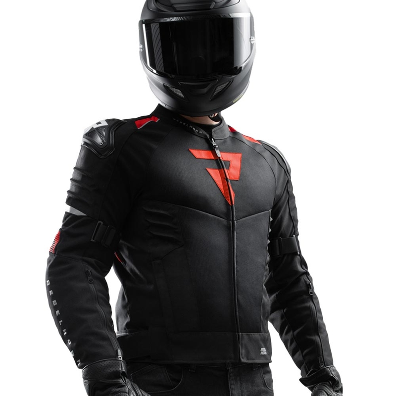 Rebelhorn Vandal 2 Air motociklistička jakna crno-crvena