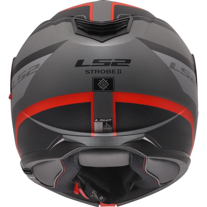 Kaciga na preklop LS2 FF908 Strobe II Monza mat crno-sivo-crvena