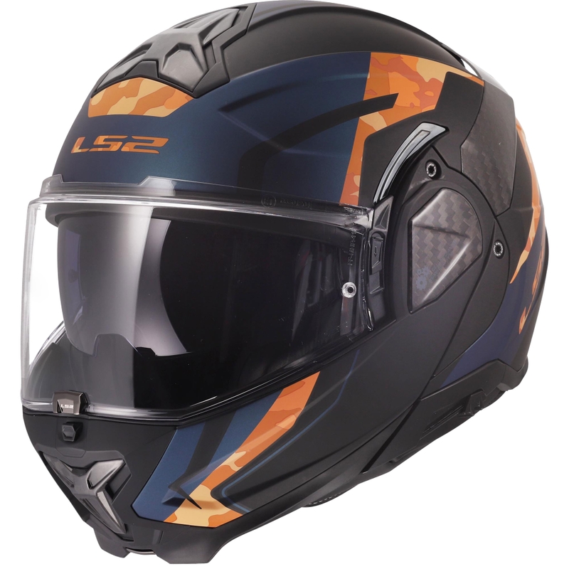 Preklopna motociklistička kaciga LS2 FF910 Advant II Glide mat crno-narančasta